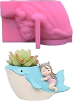 Vista 8 de Molde de maceta para cemento, silicio, bricolaje, moldes para jarrones, plantas de hormigón, hechas a mano, herramienta de decoración del hogar