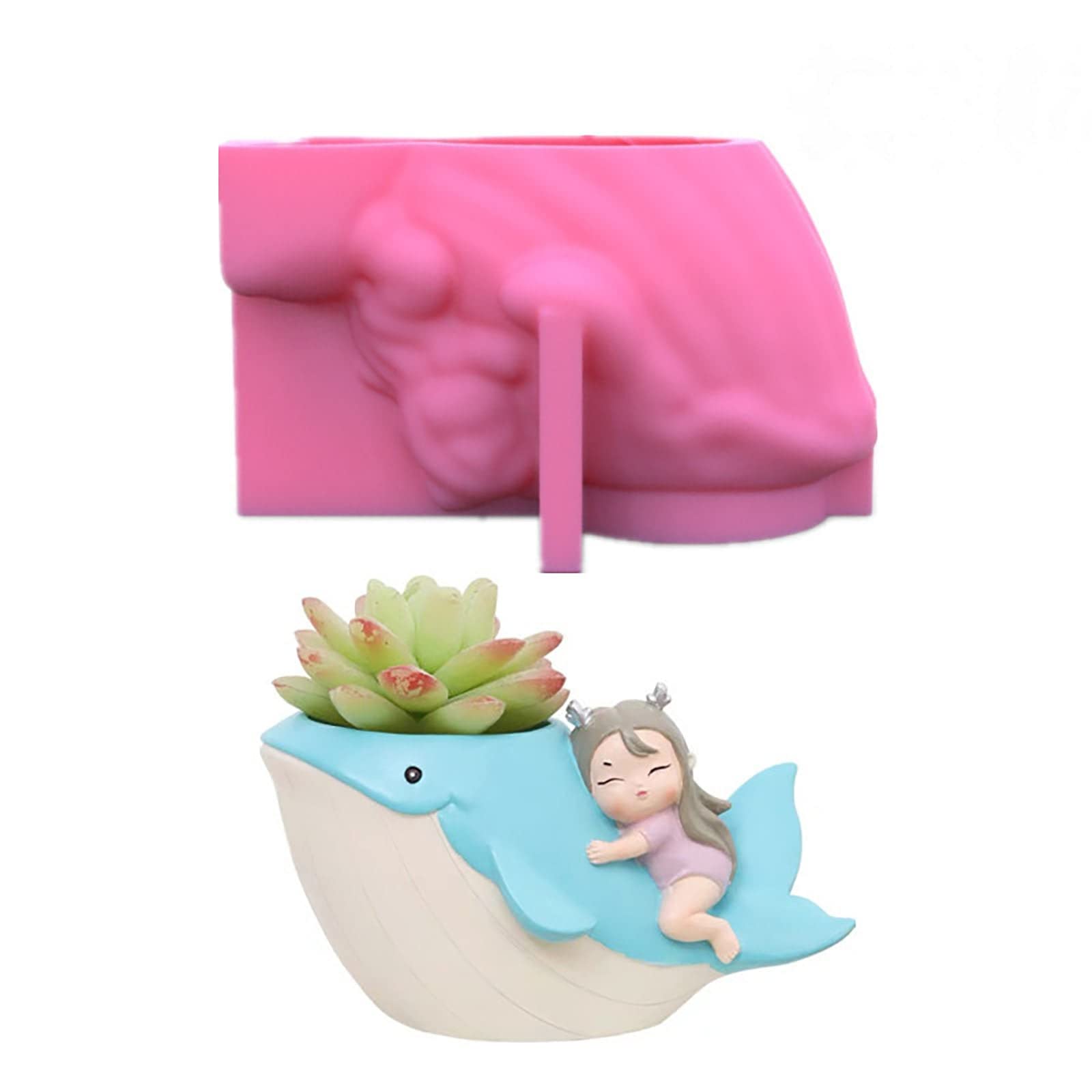 Moule résine époxy pour pot de fleurs silicone et porte-stylo fait à la main