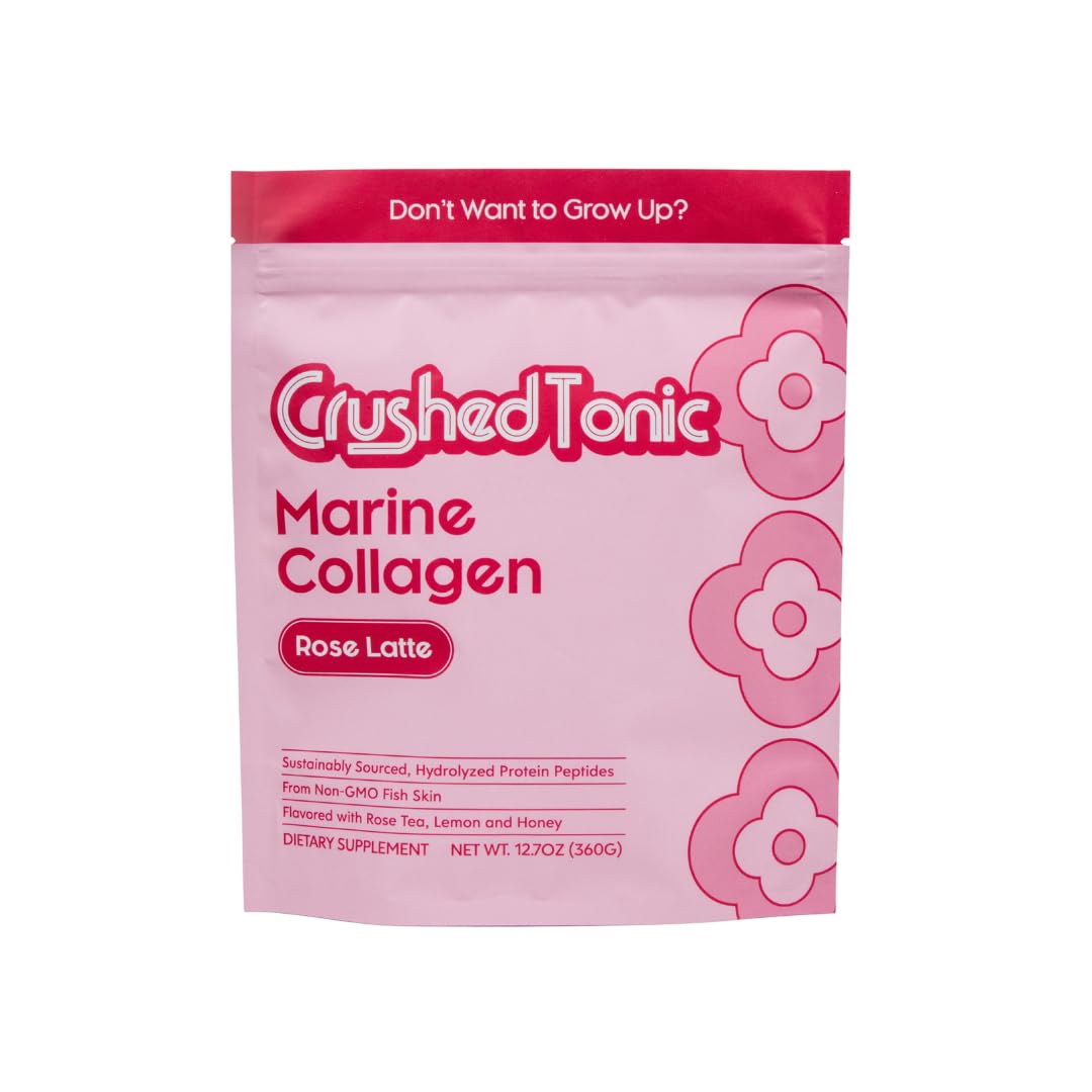 Crushed Tonic Marine Collagen Powder Korean Beauty Drink with Hydrolyzed Collagen Peptides for Skin Hair Nails Gluten-Free Halal