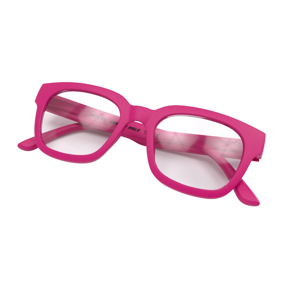 LONDON MOLE® Tricky reading glasses, Matt Pink, 50 mm - Image 4