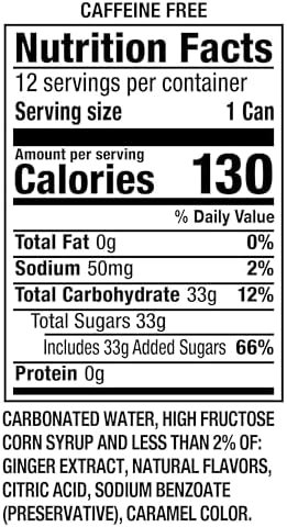 Canada Dry Ginger Ale Soda, 12 fl oz cans, 12 pack — view 12