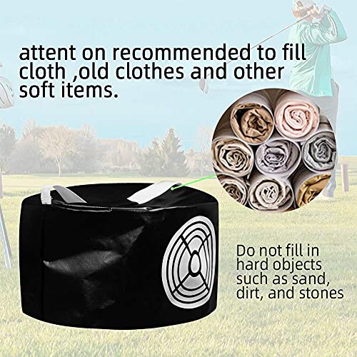 Image of Scott Edward Golf Smash Bag Golf Impact Bag, Power Smash, Hitting Poket, Swing Training Aids, Practice Tool. Waterproof Durable PVC Fabric (Black)