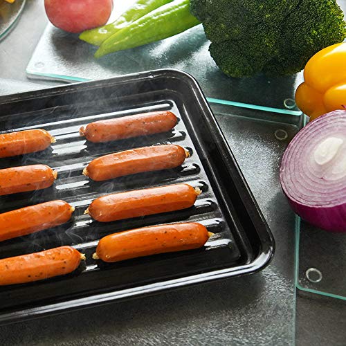Set de 4 tablas redondas de vidrio templado para cocina miniatura 5