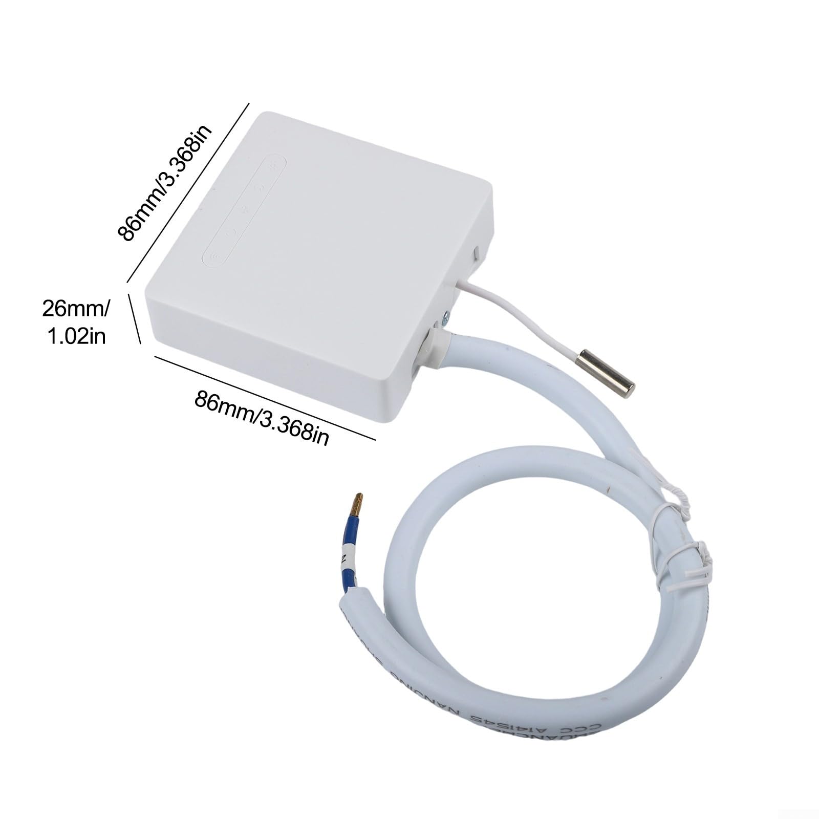 Thermostat intelligent WiFi, pour radiateur de chauffage à fil pilote, avec application de surveillance Ecowatt, commande vocale, personnalisation de la pièce, mode ECO, protection contre le gel