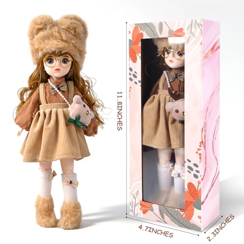 Image of 1 /6 Bjd Doll Ball Jointed Doll Blythe Doll Smart Doll with Clothes Anime Doll Bjd Dolls Myou Doll Kawaii Dolls (Zongcha)