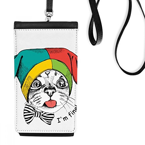 Protégez votre Smartphone Chat Blanc avec ce sac suspendu pour éviter les chutes de téléphone