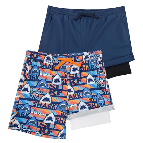 Maillot de bain garçon doublure compression KAKU NANU short de bain séchage rapide