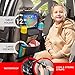 Helteko Car Seat Organizer, Ultra Version Kids Backseat Car Organizers and Storage, Waterproof Back Seat Protector Kick Mats with Tablet Holder 12