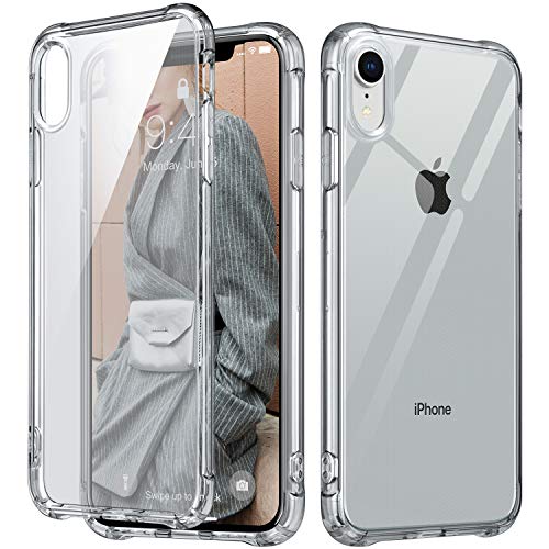 ULAK iPhone XR Case Clear, Ultra Slim Fit Lightweight Transparent Soft TPU Bumper Cover for Apple iPhone XR Case 6.1 inch, Grey