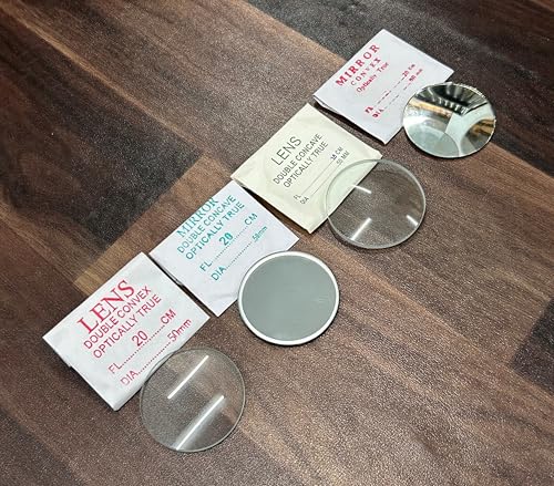Image of DT Science House concave & convex mirror and lenses pack of 4