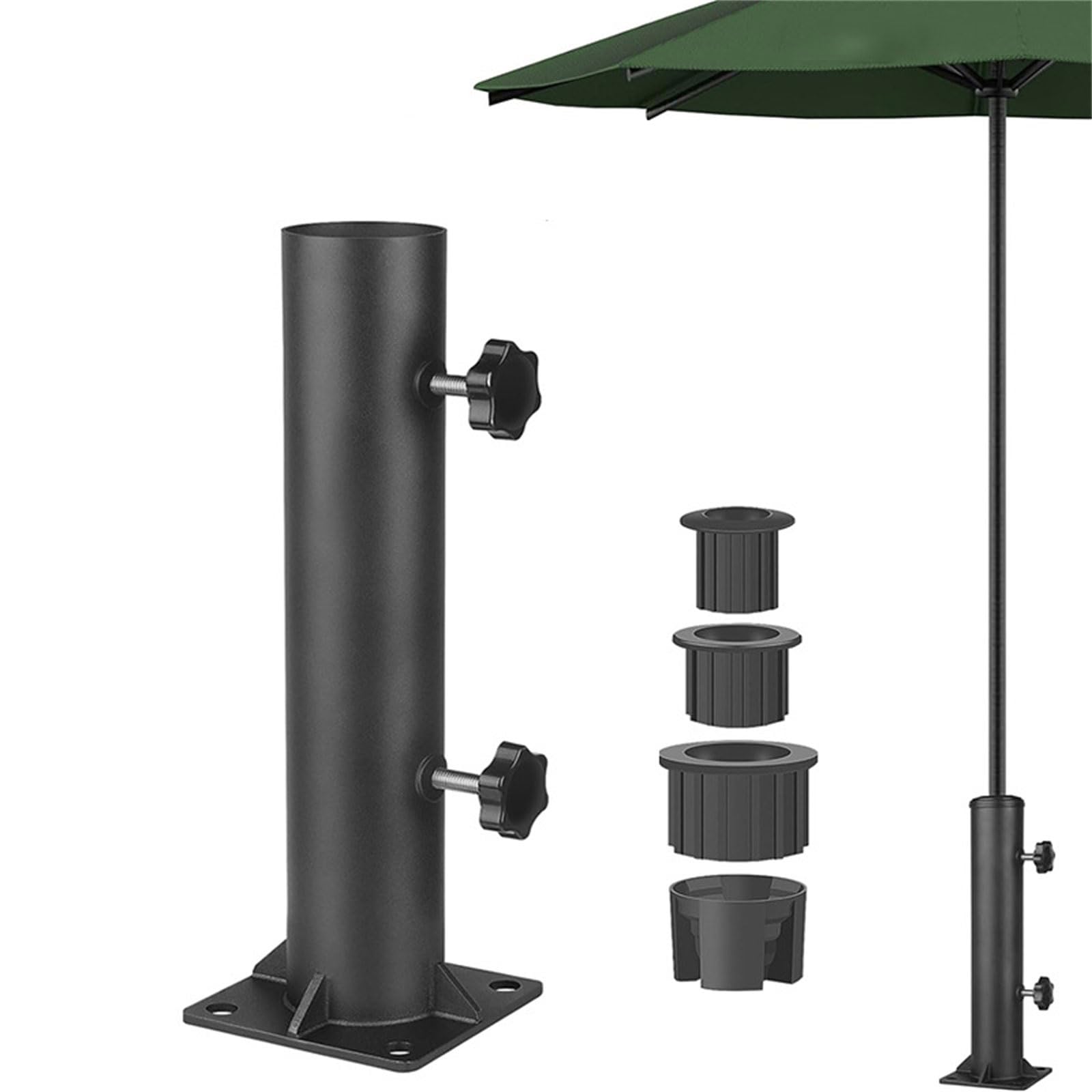 Staffa Laterale Per Ombrellone Da Giardino – Supporto In Metallo Regolabile, Antiruggine (Colore Casuale)