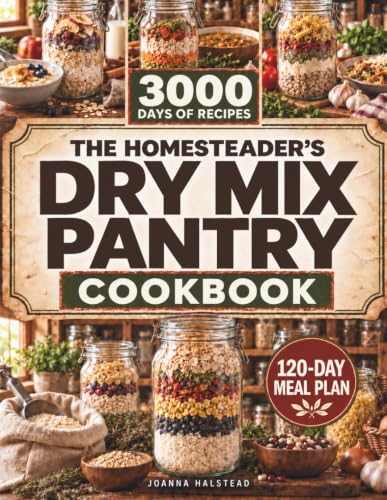 The Homesteader’s Dry Mix Pantry Cookbook: 3000 Days of Quick Breakfasts, Cozy Soups, Family Dinners, and Easy Desserts Made with Water Alone, with a 120-Day Meal Plan to Make Busy Weeknights Easier