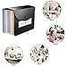 ABC life 12 Pockets Accordion File Organizer Expanding File Folders, Portable Letter A4 Size Filing Box, Plastic Monthly Bill Receipt Document Organizer, Expandable Accordian Folder with Colored Tabs