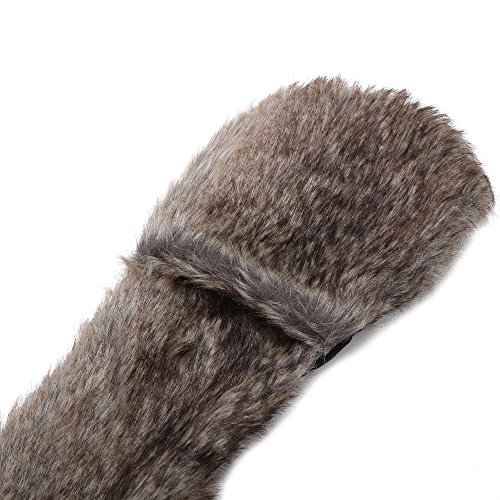 Simplicity Cute Hats Caps Animal Beanie Hats With Scarf And Gloves, Grey Wolf #TOP4