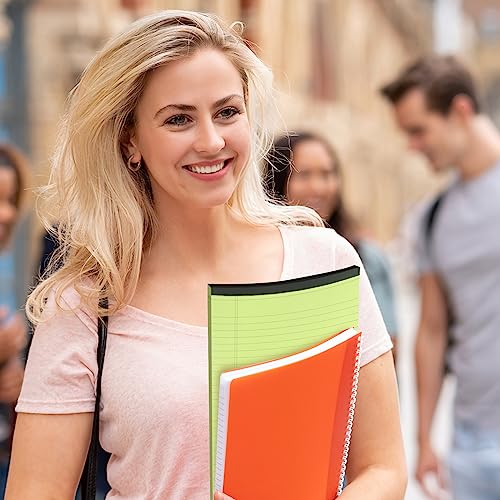 Toplive Colored Legal Pads 8.5 x 11 inch, 4 Pack Colored Writing Notepads College Ruled, Colorful Le