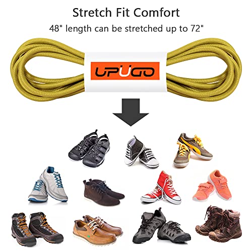 Image of UpUGo Elastic Shoe Laces, No Tie Shoe Laces Tieless for Kids, Adults, Elderly, One Size Fit All