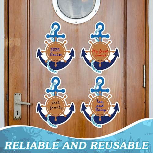 Set 4 imanes decorativos en forma de ancla para puerta miniatura 6