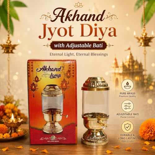 Buy Sanvi Handicraft Akhand Jyot Diya Large Size - Image 8