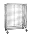 Metro SEC66EC Super Erecta Chrome Plated Heavy Gauge Wire Mobile Security Storage Unit, 900 lbs Capacity, 65" Length x 33-1/2" Width x 68-1/2" Height