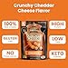 Umland’s Crunchy Cheese – Cheddar (1.9 oz Bag) | 100% Real Wisconsin Cheese, Keto, Low-Carb, High-Protein, Gluten-Free, Shelf-Stable Snack