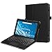 Fintie Folio Case for Insignia Flex 10.1 (NS-P10W8100/NS-P10A8100K), Slim Fit Premium Vegan Leather Stand Cover with Stylus Holder for 10.1" Insignia Flex Hybrid Tablet, Black