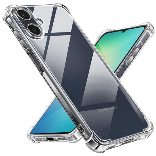 Image of Lustree Back Cover Transparent Case Compatible with Samsung Galaxy M17e / F70e / A07 | Transparent Crystal Clear Shockproof Soft TPU Case with Cushioned Edges & Slim Fit Protection