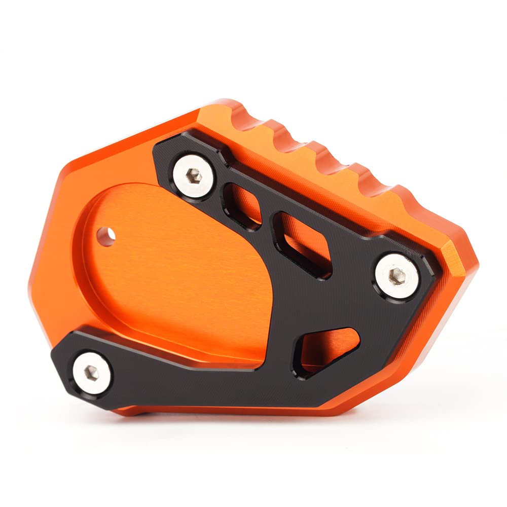 Modeer Per 790 890 1050 1090 1190 1290 Adventure 690 ENDURO R 690 SMC R cavalletto laterale ingrandimento piastra di estensione pad 790 890 1090 ADV R 1290 Super Adventure R/S/T (nero/arancione)