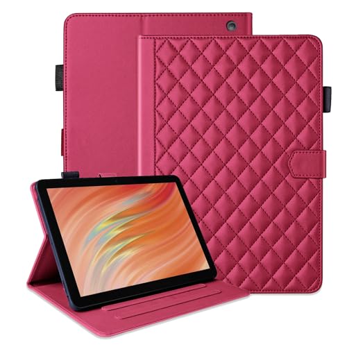 Aokil For Fire HD10/10 Plus �蒠�^�J�o�[ ��13/11���� 2023/2021�N�����p �P�[�X For Fire HD10/HD10 Plus 10.1�C���` �ی�J�o�[ �y�����[ �J�[�h���[ �X�^���h�@�\ ���U�[ �`�F�b�N�� 
