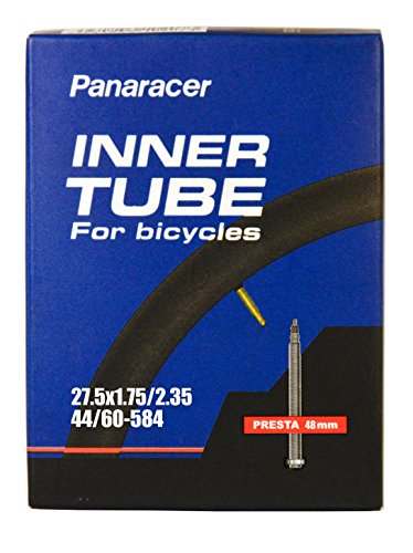 Panaracer Premium 27.5 Inch Inner Tube, Black, 1.75-2.35 Presta Valve 48mm, 699 x 44-60 mm