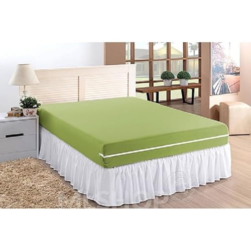 Capa Colchão Casal Padrão Malha Gel 188cm X 138cm (Avelã)