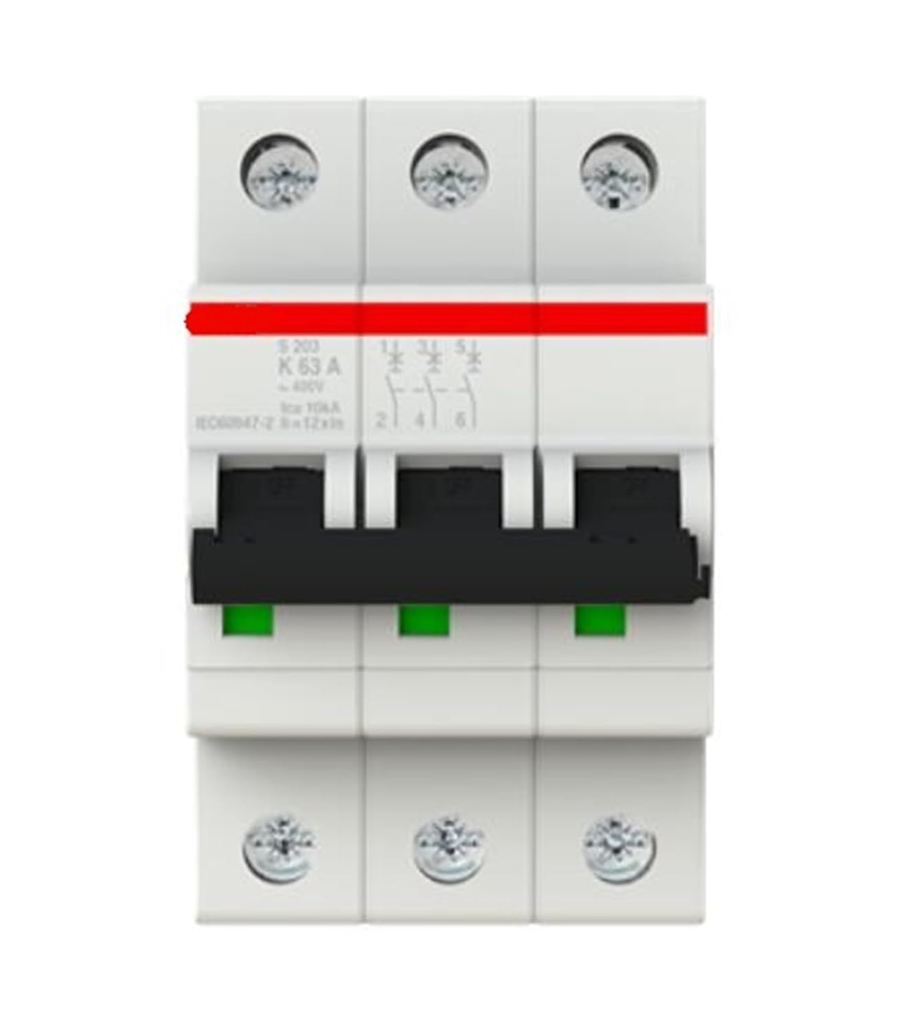 Miniature Circuit Breaker S203-K63 NA 10115655 3P+N | 63A | K | 10kA 2CDS253001R0607