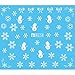 Tinksky Nail Art Stickers Christmas Snow Nail Art Stickers Decals Decoration Snowflake Design,Pack of 5