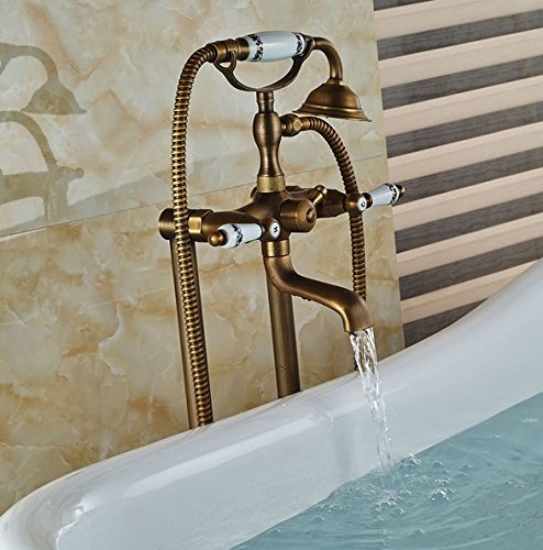 Baignoire de remplissage Gowe au sol pour un rituel bien-être vintage