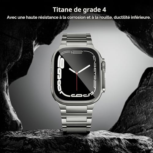 Bracelet Titane Apple Watch Ultra 2 Léger Fermoir Magnétique