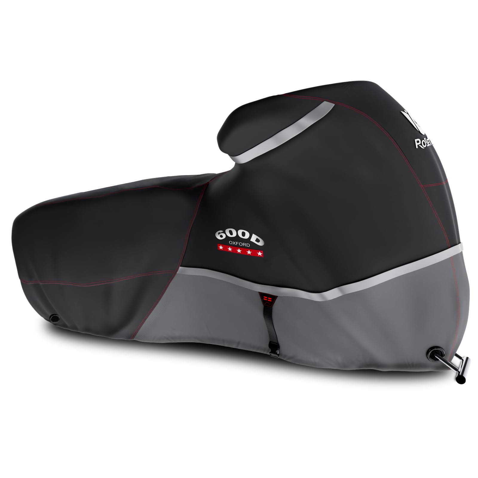 Motorcycle Cover 600D Heavy Duty, 86" XL, Gray