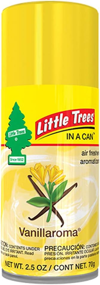 Car Freshner Little Tree in A CAN - VANILLAROMA - 2.5 OZ. AEROSOL