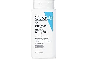 CeraVe Body Wash with Salicylic Acid: Exfoliate and Soothe Rough, Bumpy Skin