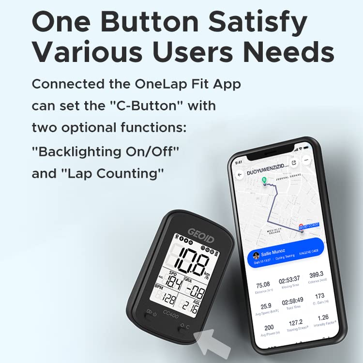 GEOID CC400 immuntat fuq manubriju ta' rota