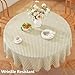 TruDelve Round Table Cloths 60 Inch Fits for Round Tables from 35