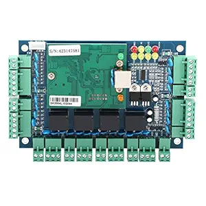 Mini 4-Door Controller Panel, Network TCP/IP Access Control Panel Board Reader for Wiegand 4 Door Use for Electric Strike Lock Or Elecric Magnetic Lock