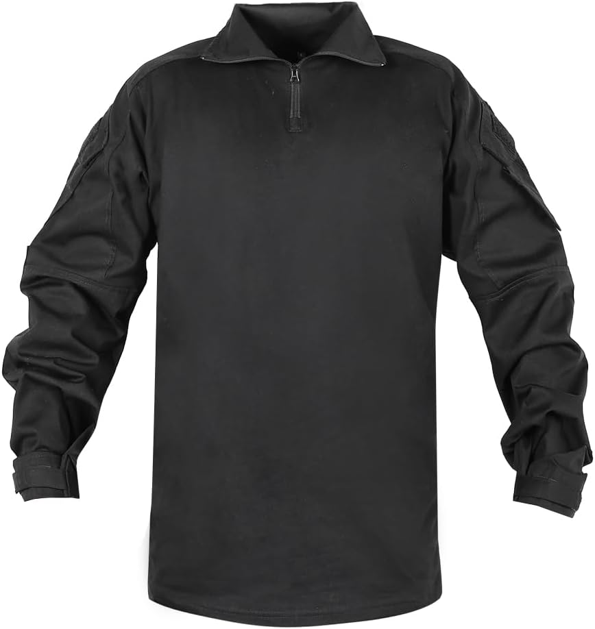 Tactical Shirt with Knee Pads,Combat Army Long Sleeve BDU G3 Shirt Top,Airsoft Paintball Hunting Outdoor T-Shirt