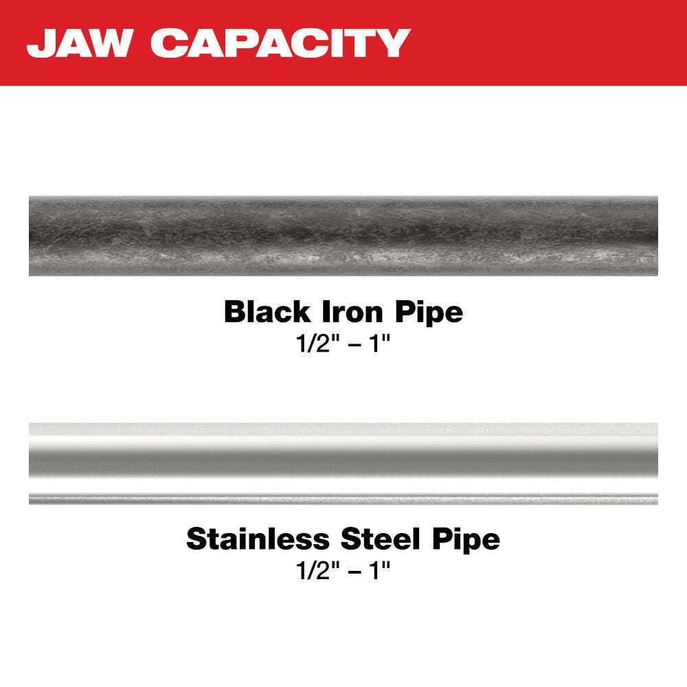 Fits Milwaukee 49-16-2696 Black Iron Durable Press Jaw 1/2