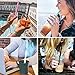 Silicone Straws Set of 10 Straight Smoothies Straws Large Silicon Reusable Drinking Straws with Cleaning Brushes Extra Long for 20oz and 30oz Tumbler - Flexible
