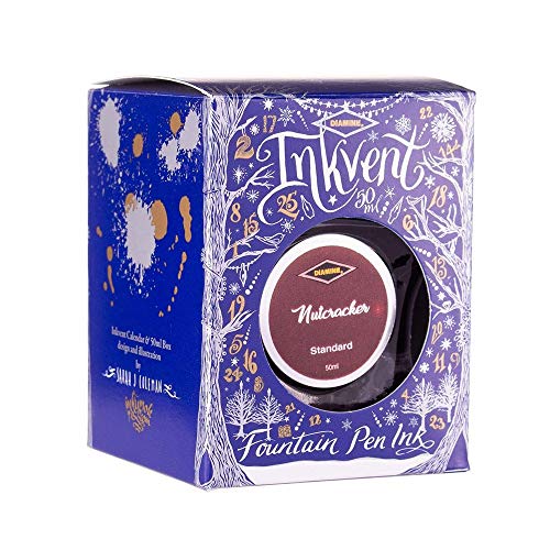 Diamine Encre pour Stylo Plume cadeau idéal Inkvent Blue Edition couleur Nutcracker 50ml - 2