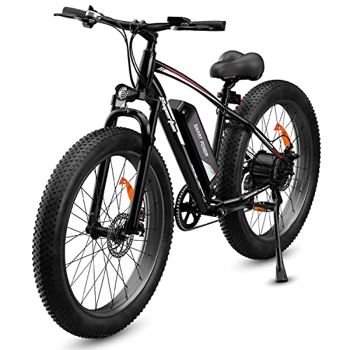 𝗘𝗹𝗲𝗰𝘁𝗿𝗶𝗰 𝗕𝗶𝗸𝗲 For Adults - 500W Motor Ebike Up To 𝟓𝟓𝐌𝐢𝐥𝐞𝐬 Long Range,𝟮𝟲 𝘅 𝟰.𝟬" Fat Tire Electric Bicycles,Throttle & Pedal Assist,Shimano 7 Speed #TOP2