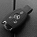 Produktbild Soft Case Schutz Hülle Auto Schlüssel für Mercedes Benz Smartkey E-Klasse W212 S212 C207 A207 CLS CLA 117 B-Klasse W242 W246 A-Klasse W176 S-Klasse W221 W222 V-Klasse W447 / Farbe: Schwarz