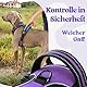 rabbitgoo Hundegeschirr Grosse Hunde, Verstellbare Geschirr Hund ohne Zug & Würgen, Anti Zug hundegeschirr mit Griff, weich Gepolsterte Reflektierende Brustgeschirr, Lila L