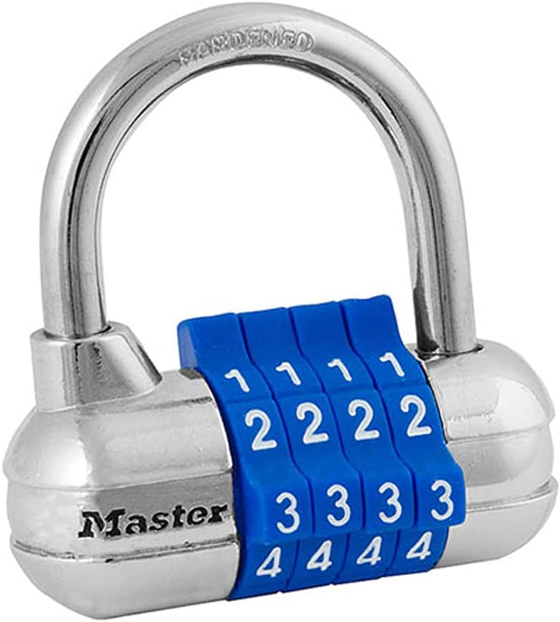 Set Your Own Combination Padlock, Gym Locker Locks with Code for Securing Indoor Valuables, Color May Vary, ‎1523D