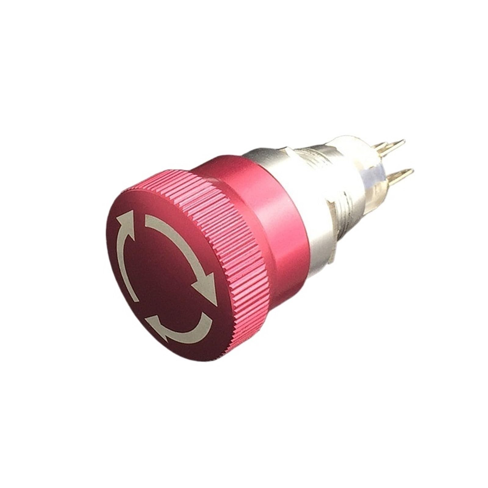Bouton d'arrêt d'urgence 19mm en acier inoxydable interrupteur rotatif étanche 1NO 1NC