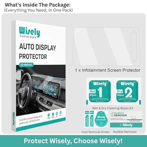 Image of Wisely Premium Screen Guard for HONDA AMAZE (2025-26+) V, VX & ZX 8-Inch Display Car Infotainment System Protector - Stereo Accessories - Touch Responsive - HD Clear, Easy Installation